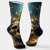 Dark Forest Skull Socks ソックス (傾斜あり)
