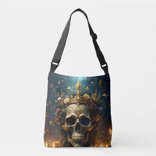 Dark Forest Skull Tote クロスボディバッグ (正面)