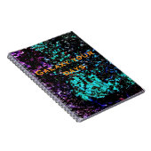 Dark galaxy abstract Spiral Photo Notebook,Dark ノートブック (右側)