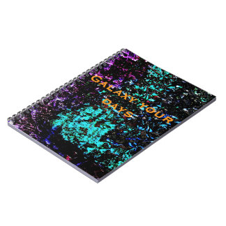 Dark galaxy abstract Spiral Photo Notebook,Dark ノートブック