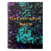 Dark galaxy abstract Spiral Photo Notebook,Dark ノートブック (正面)