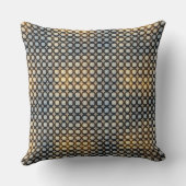 Dark Geometric Grid Abstract Pattern Design 1300 クッション (裏面)