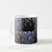 Dark Geometric Mug" コーヒーマグカップ (正面左)