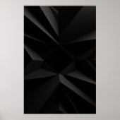 Dark Geometry Minimalist Abstract ポスター (正面)