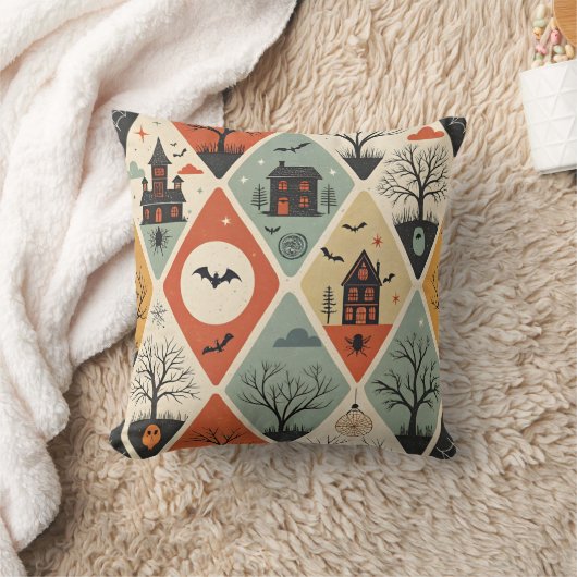 Dark ghost pattern クッション (ブランケット)