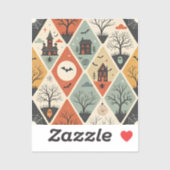 Dark ghost pattern シール (シート)