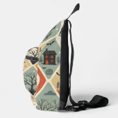 Dark ghost pattern スリングバッグ (右)