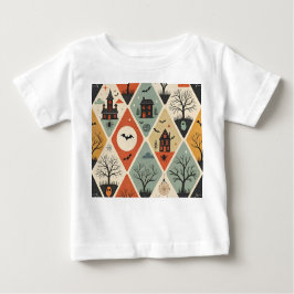 Dark ghost pattern ベビーTシャツ