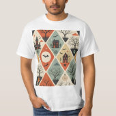 Dark ghost pattern tシャツ (正面)