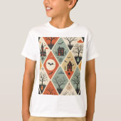 Dark ghost pattern tシャツ (正面)