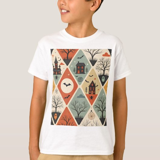 Dark ghost pattern tシャツ (正面)