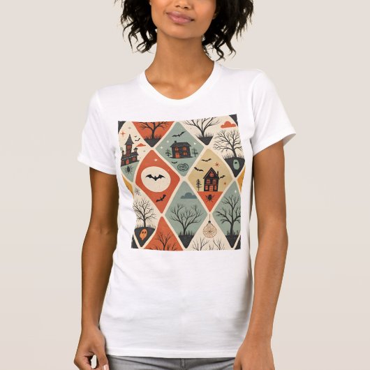 Dark ghost pattern tシャツ (正面)