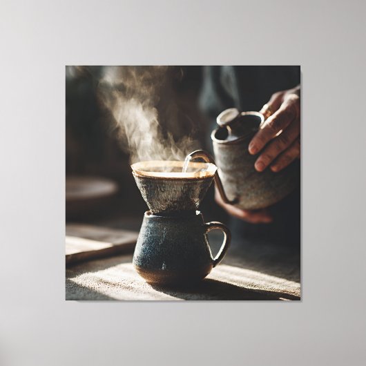 Dark Glaze Pour Over Ritual キャンバスプリント (正面)