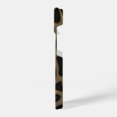 Dark Glossy Marble Aesthetic iPhoneケース (左側面)