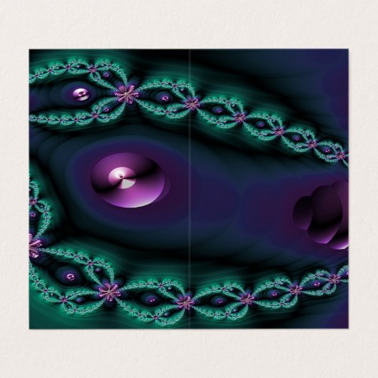 dark glowing fractal image 名刺 (外部フラット)