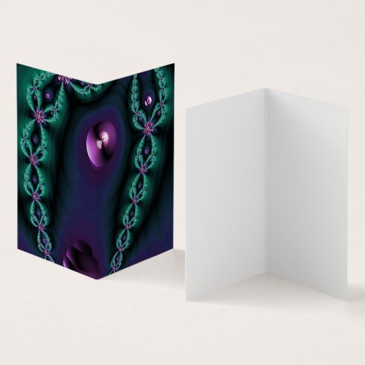 dark glowing fractal image 名刺 (内部&外部)