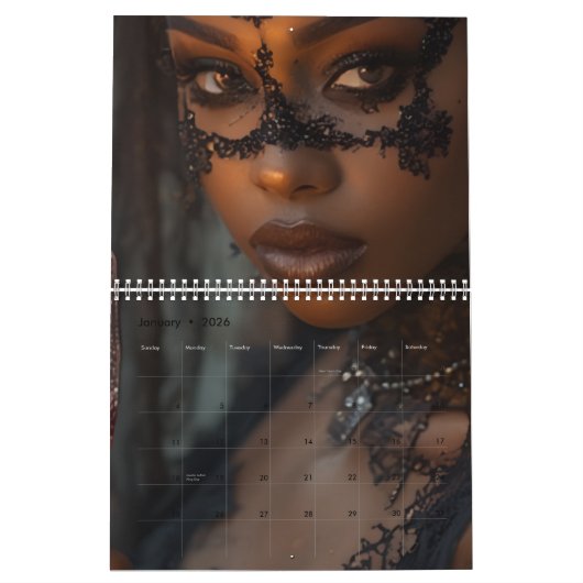 Dark Goddess Halloween Collection Calendar カレンダー (1月 2026)