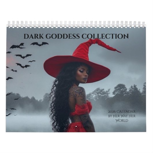 Dark Goddess Halloween Collection Calendar カレンダー (カバー)