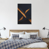 Dark Gold Luxury キャンバスプリント (インサイチュ (寝室))