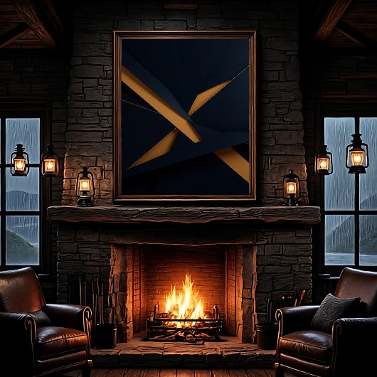 Dark Gold Luxury キャンバスプリント