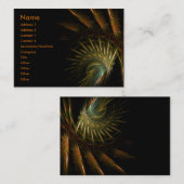 Dark : GoldSherika Business Social 名刺 (正面/裏面)