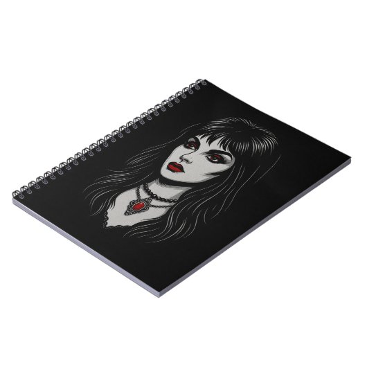 Dark goth woman ノートブック (左側)