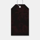 Dark Gothicフローラブルゴーニュ結婚ーありがとうございます ギフトタグ (裏面)