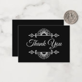 Dark Gothic Alternative Halloween wedding ノートカード (正面/裏面インサイチュ)