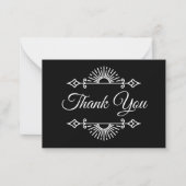 Dark Gothic Alternative Halloween wedding ノートカード (正面)