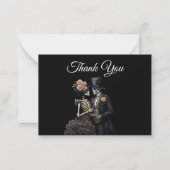 Dark  Gothic Alternative Halloween wedding ノートカード (正面)