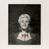 Dark Gothic Angela Lansbury Puzzle ジグソーパズル (縦)