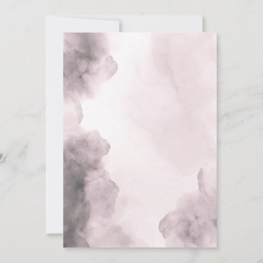 Dark Gothic Bridal Shower Coquette Batty Halloween 招待状 (裏面)