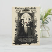 Dark Gothic Gala Costumes & Cocktails Halloween 招待状 (スタンド正面)