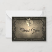 Dark Gothic Halloween wedding ノートカード (正面)