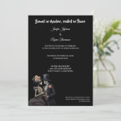 Dark Gothic Halloween wedding invitation 招待状 (スタンド正面)