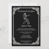 Dark Gothic Halloween wedding Invitation 招待状 (正面)