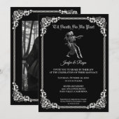 Dark Gothic Halloween wedding Invitation 招待状 (正面/裏面)