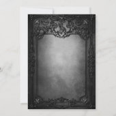 Dark Gothic Halloween wedding invitation 招待状 (裏面)