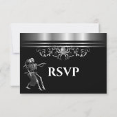 Dark Gothic Halloween Wedding RSVP (裏面)