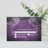 Dark Gothic Halloween Wedding RSVP Card (スタンド正面)