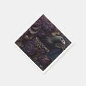 Dark Gothic Illustration of Bird-Bat Creature  スタンダードカクテルナプキン (角)