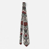 Dark Gothic Rose Pattern (1) ネクタイ (裏面)