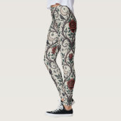 Dark Gothic Rose Pattern (1) レギンス (左)