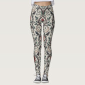 Dark Gothic Rose Pattern (1) レギンス (正面)