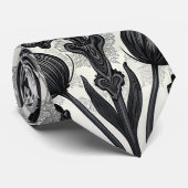 Dark Gothic Rose Pattern (2) ネクタイ (ロール)