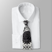 Dark Gothic Rose Pattern (3) ネクタイ (タイ)