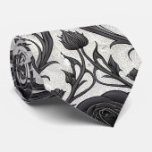 Dark Gothic Rose Pattern (3) ネクタイ (ロール)