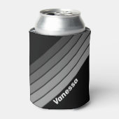 Dark Gradient Rainbow with Name 缶クーラー (缶正面)