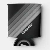 Dark Gradient Rainbow with Name 缶クーラー (正面)