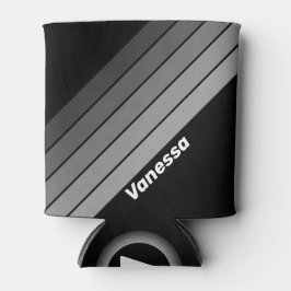 Dark Gradient Rainbow with Name 缶クーラー